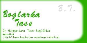 boglarka tass business card